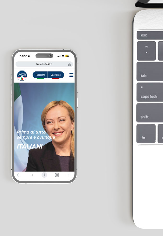sito Fratelli D'Italia versione mobile