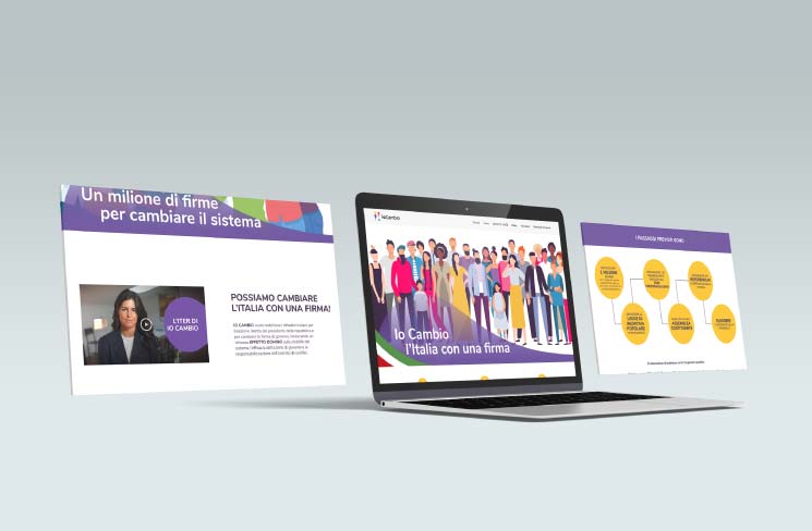 visualizzazioni schermate da desktop sito web io cambio